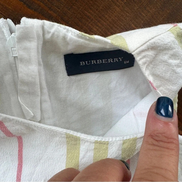 Dress sleeveless 3/6 months Burberry white - Picture 3 of 3